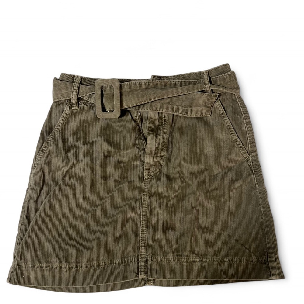 BDG Olive Corduroy Skirt